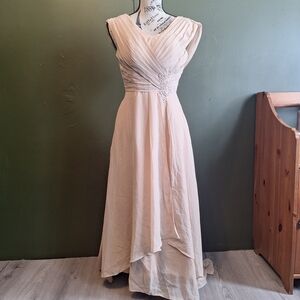 Cream High Low Dress